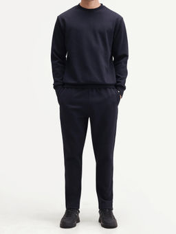 Rare Rabbit - Solid Navy Blue Men's Trackpant