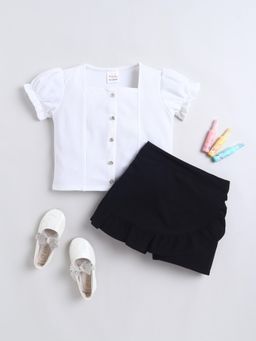Bright Star Kids Wear - Girls Black Top & Skort