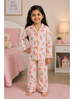 Shopbloom - Berry Bliss Print Long Sleeve Kids Night Suit