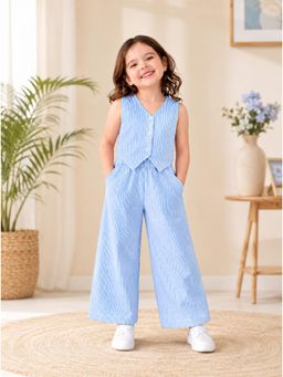 Kidbea - Kids Premium Cotton Stripe Co-Ord Set For Girls