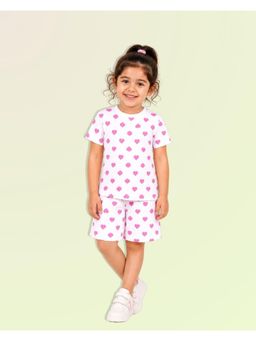 Kidbea - Kids Premium Summer Cotton Pink Co-Ord Set