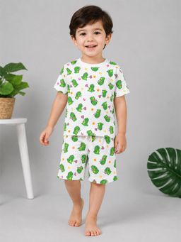 Kidbea - Kids Premium Summer Cotton Olive Co-Ord Set