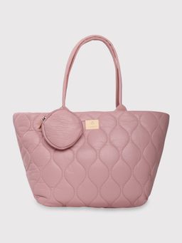 Caprese - Briar Abstract Pink Faux Leather Medium Tote Handbag