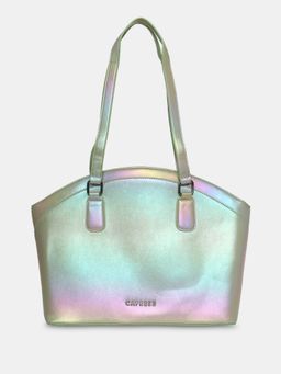 Caprese - Iris Iridescent Purple Faux Leather Medium Tote Handbag