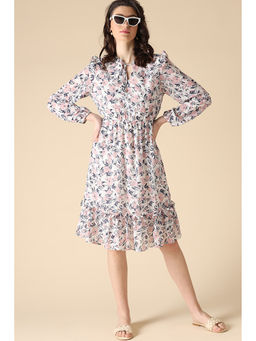 Gipsy - White Fashion Georgette Dress