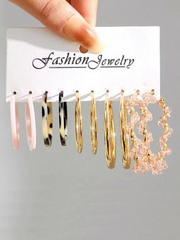 Karatcart - Multicolor Contemporary Hoop Earrings for Women