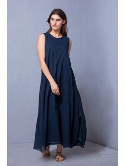 Karuna Khaitan - Navy Blue Mila Solid Dress
