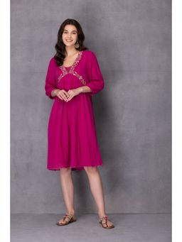 Karuna Khaitan - Pink Amora Knee Length Dress