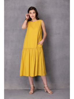 Karuna Khaitan - Yellow Nissa Solid Dress