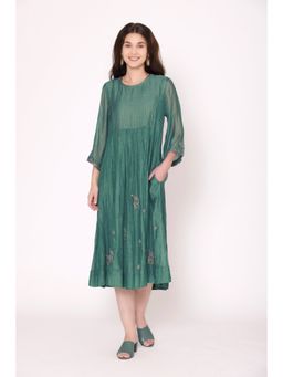 Karuna Khaitan - Green Tara Embroidered Dress