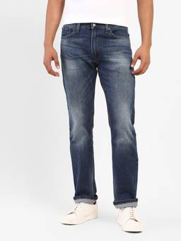 Levi's - Men Blue 513 Slim Straight Fit Jeans