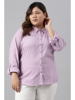 W - Purple Solid Top