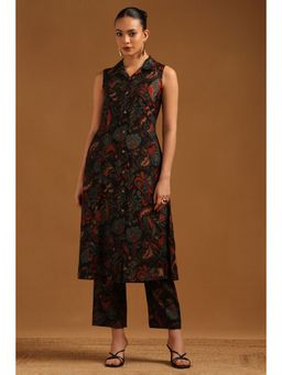 Soch - Black Muslin Ethnic Motifs Co-Ord Set