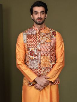 KISAH - Mens Multi Colour Nehru Jacket