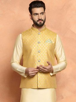 KISAH - Mens Mustard Nehru Jacket