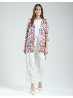 Monte Carlo - Women Off White Printed Regular Fit Co-Ord (Set of 3)