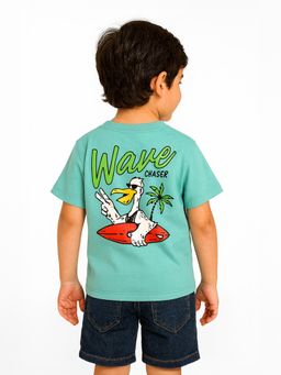 Nautinati - Puff-printed Oversized T-shirt for Boys