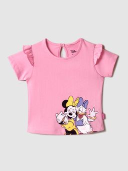 Nautinati - Girls' Cotton Minnie Printed Top