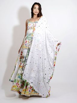 Blushing Couture by Shafali - Gardenia Printed Sharara (Set of 3)