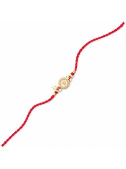 Indinoor - Om Red Traditional Rakhi