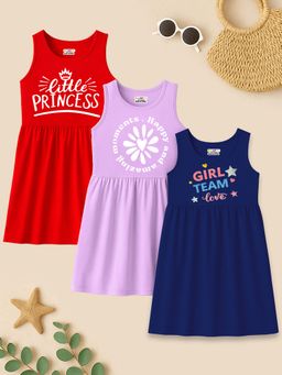 Kuchipoo - Girls Kuc-Drs-111 Multi-Color Printed Frock