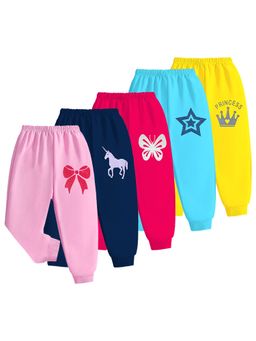 Kuchipoo - Girls Kuc-Paj-153 Multi-Color Printed Joggers