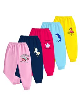 Kuchipoo - Girls Kuc-Paj-165 Multi-Color Printed Joggers