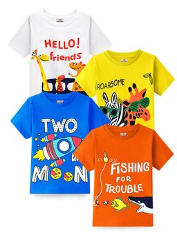 Kuchipoo - Boys Kuc 525 Multi-Color Printed T-shirt