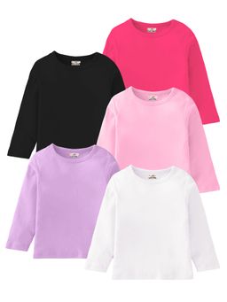 Kuchipoo - Girls Kuc 544 Multi-Color Solid/Plain T-shirt
