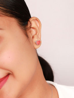 Silberry - 925 Sterling Silver Peachy Vibe Earrings