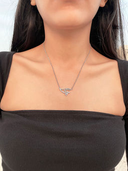 Silberry - 925 Sterling Silver Abstract Necklace Set