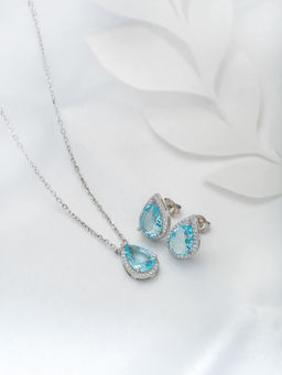 Silberry - 925 Sterling Silver Ocean Bliss Necklace Set