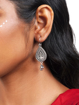 Teejh - Annapurna Silver Oxidised Earrings