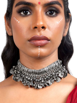 Teejh - Sangeeta Oxidised Necklace