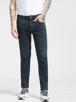 Jack & Jones - Blue Ben Skinny Fit Low Rise Stretch Jeans