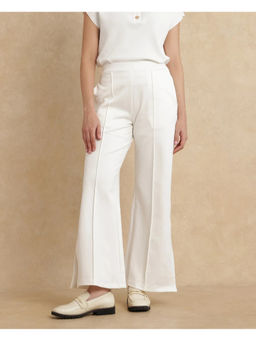 RAREISM - Jancuri Primary Off White Straight Ankle Length Trouser