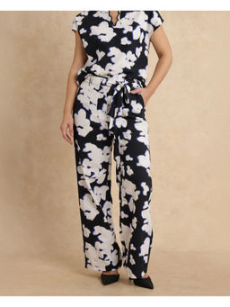 RAREISM - Janfara-B Primary Black Wide Ankle Length Trouser