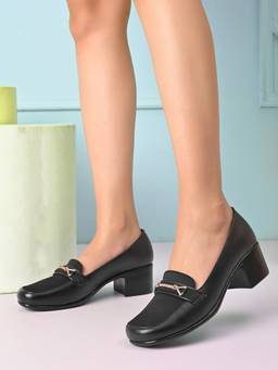 XE Looks - Comfortable Formal Block Heel Shoes