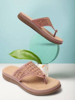 XE Looks - Elegant And Chic Siroski Modern Design Soft Doctor Slippers
