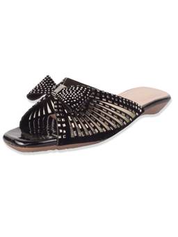 XE Looks - Elegant Stone Embellished Design Comfortable Flat Slippers
