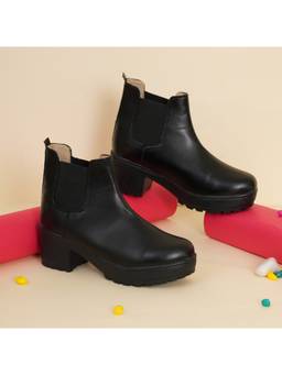 XE Looks - Black Chic and Exotic Comfortable Leather Boots