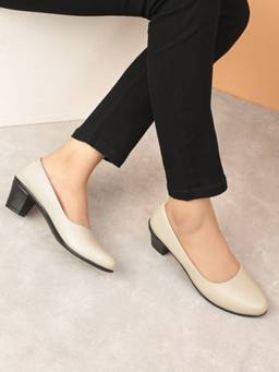 XE Looks - Attractive and Comfortable Block Heel Ballerina