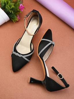 XE Looks - Fancy and Comfortable with Buckle Closure Heel Sandal