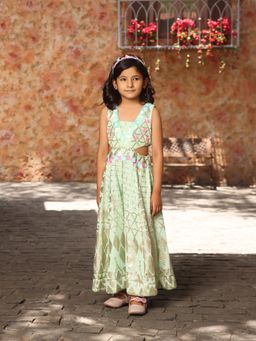 Fayon Kids - Sea Green Sequence Jumpsuit