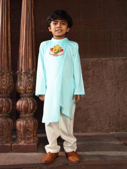 Fayon Kids - Blue Kurta with Pant (Set of 2)