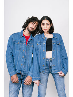 FREAKINS - Unisex Mid-Blue Trucker Jacket