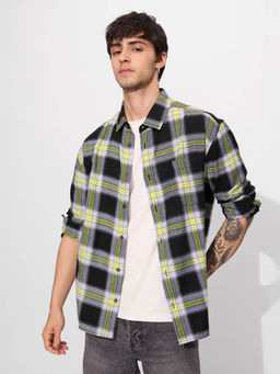 The Souled Store - Men Plaid Sulphura Checks Shirt