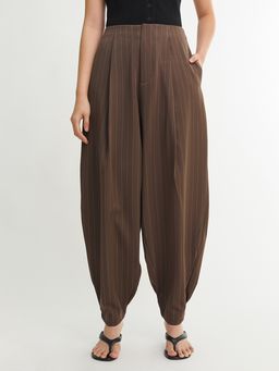 Pomelo - Tailored Straight Leg Pants - Brown