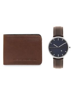 French Connection - Men Blue Analog Watch with Wallet Gift Set FCM0001A-W
