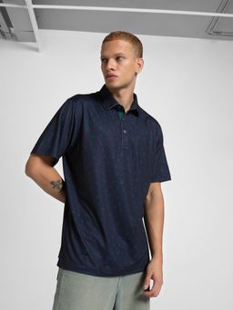 Puma - Navy Blue Cloud Spun Rosette Men's Polo T-Shirt